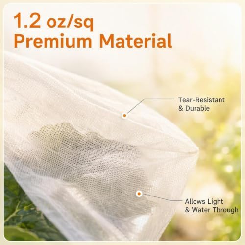 Plant Covers Freeze Protection, 7x100 FT, Frost Cloth