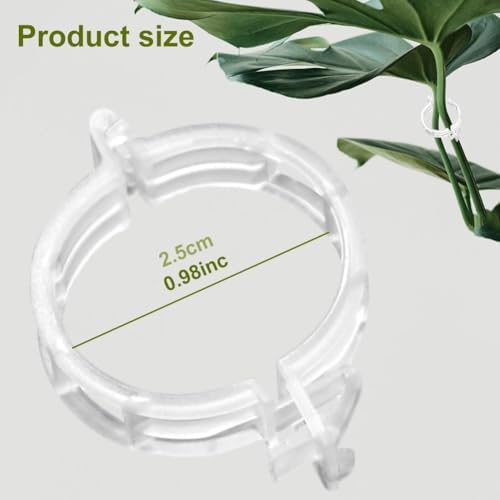 100pcs Plant Support Clips, Plastic Clips for Climbing Plants (150, White)