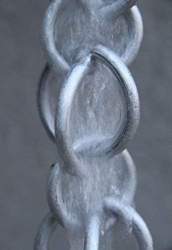 Nutshell Stores Double Loops Rain Chain - Aluminum - 18 Feet
