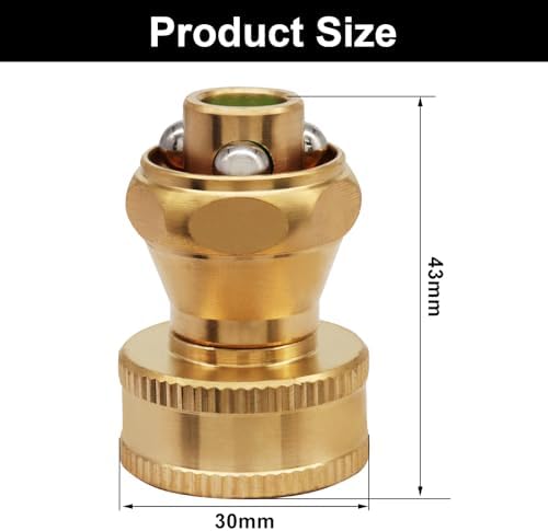 3 Pcs Brass Sweeper Nozzle, 3/4" Heavy Duty High Pressure