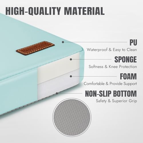 Waterproof Garden Kneeling Pad, 2in Thick, Green, 1 Pack