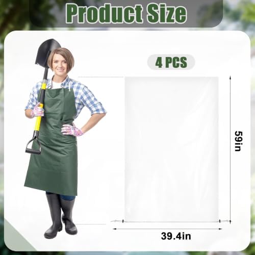 NNG 4PCS 59x39.4in Winter Plant Covers Freeze Protection with Drawstring