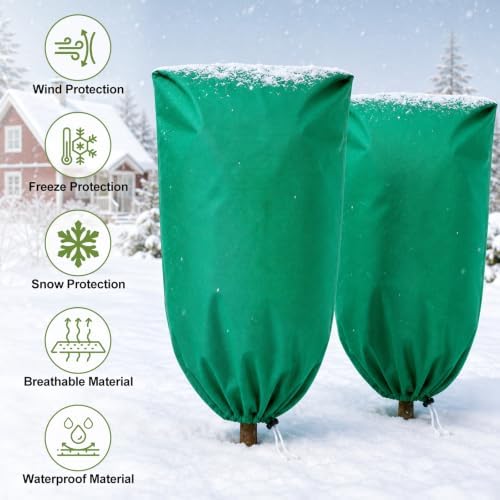 4 Packs Plant Covers Freeze Protection 47.7" X 72"