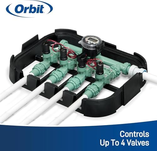 Orbit 57865 Battery-Operated Sprinkler Timer, Black (4, Pack of 4)