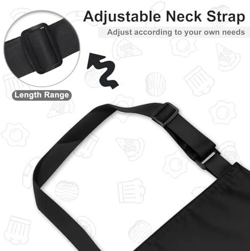 VALOME 2 Pack Kitchen Aprons with Pockets, Cooking Chef Apron for Men Women