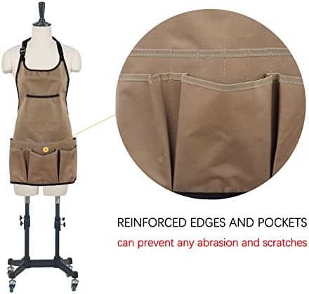 Gardening Apron for Women, 14 Pockets of Different Sizes Tool Apron, M - XL
