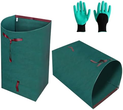 Reusable Lawn Bags,Collapsible Leaf Collector,72 Gallon Yard Waste Bags,Extra Large Leaf Dustpan Type Garden Bags For Leaves,Grass,Clippings,Debris