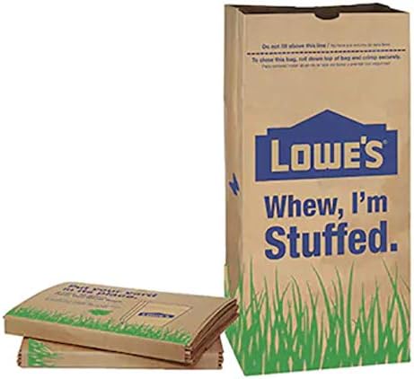 Lowes 30 Gallon Paper Heavy Duty Brown Paper Lawn and Refuse Bags for Home (5 pack)