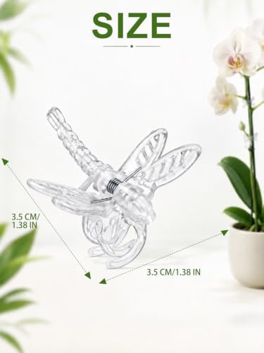 Watris Veiyi 100Pcs Plant Orchid Clips, Garden Plant Support Clip