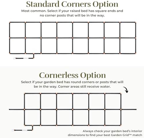 Garden Grid 4x8 | Garden Irrigation System for Raised Beds | Cornerless