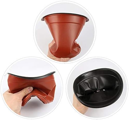130 Pcs 6 Inches Plastic Plant Nursery Pots, Seed Starting Container