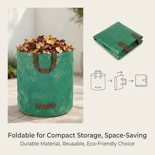 RAINFLOW 42 Gallon Reusable Yard Waste Bags for Lawn & Garden 1PC