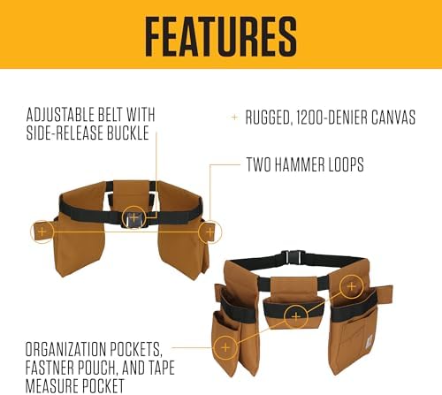 Carhartt Utility Adjustable Tool Belt Carhartt Brown