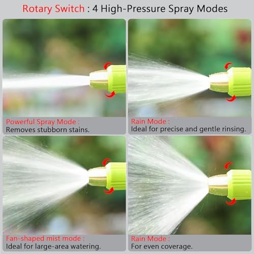 Garden Hose Nozzle, High Pressure Water Hose Nozzle Heavy Duty