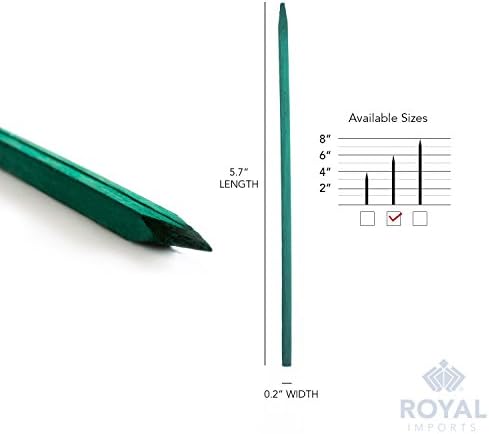 Royal Imports Wood Plant Stake 6" Floral Picks Sign Posting Garden Sticks