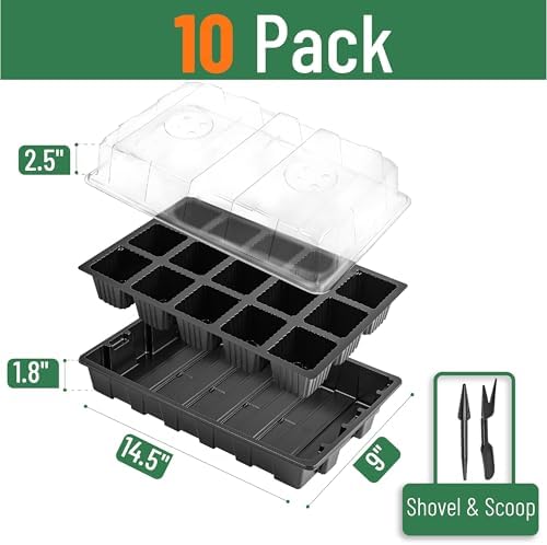 Mr. Pen- Seed Starter Tray Kits, 10 Set, Total 150 Cells