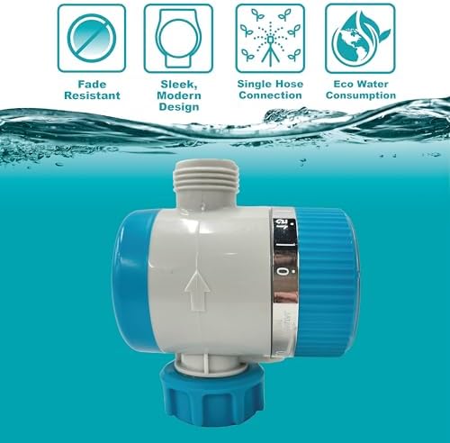 Gilmour Single Outlet Mechanical Water Timer for Garden Hose, Irrigation Timer for Sprinklers and Drip Lines, Blue
