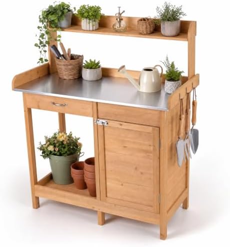 GLACER Outdoor Potting Bench Table