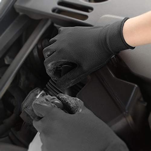 Evridwear Crinkle Latex Rubber Hand Coated Safety Work Gloves for Men Women General Multi Use Construction Warehouse Gardening Assembly Landscaping (S-Size) 120 Pairs Pack