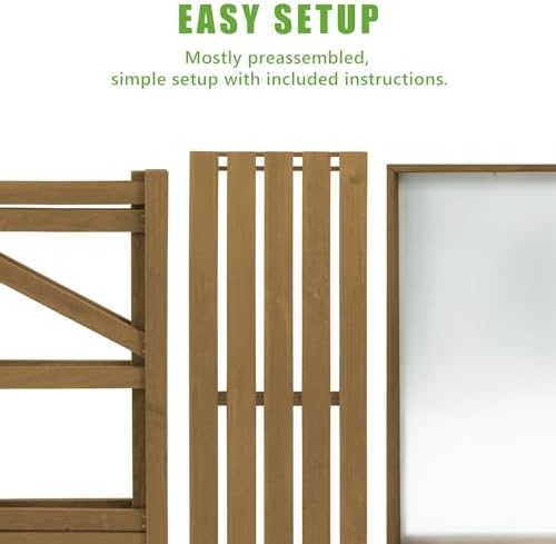 Garden Potting Benches & Tables,Outdoor Wooden Work Station W/Metal Table Top,Drawer,Large Bottom Shelf,Open Shelf Natural Wood-Natural Stained (B0CSYWG7GN)