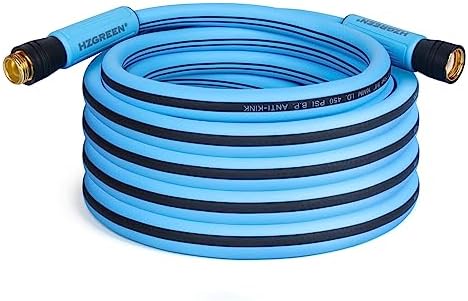 Garden Hose 5/8" x25FT, Heavy Duty 450B.P Water Hose Lawn & Garden Watering Equipment 3/4" Solid Brass Fittings