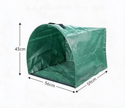Reusable Yard Waste Bags Heavy Duty 2-Pack 40 Gallon Leaf Bags – Collapsible Garden Collector with Reinforced Handles & Dustpan Design for Easy Lawn Cleanup, Branches & Debris
