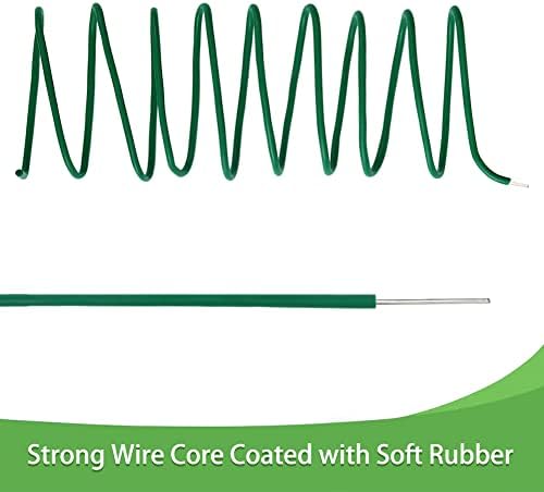Tenn Well 2Pk 66ft 2.8mm Plant Ties Green Garden Wire for Climbing Plants