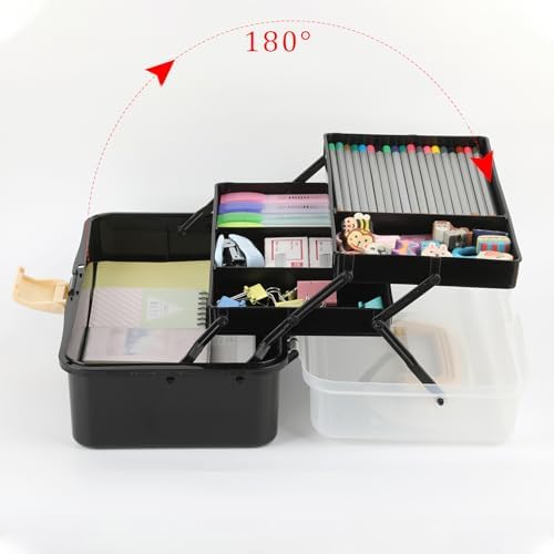 BTSKY 3-Layer Plastic Dividing Storage Box Craft Organizer and Storage