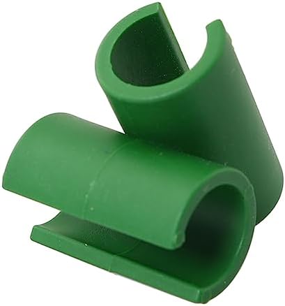 RLECS 50pcs Garden Cross Buckle Clip Cross Plastic Clips Plant Support Fixed Connector 11mm Gardening Pillars Fixed Clamp for Plant Stakes