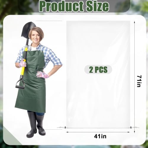 NNG 2pcs 41x71in Winter Plant Covers Freeze Protection with Drawstring
