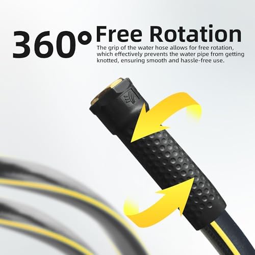 10ft 3/4” Short Leader Garden Hose, Solution4Patio, Male to Female Fittings