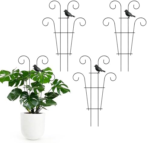 Small Indoor Trellis for Potted Plants, Pothos Plant Climber Support, Bird
