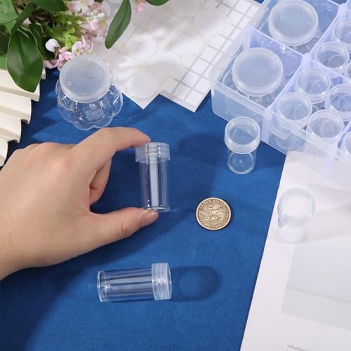 51 Slots Seed Storage Box Seed Organizers and Storage with 3 Pcs Pumpkin Box 48 Pcs Tube Box Write Label Gardening Seeds Keeper Set for Flower Vegetable Plants