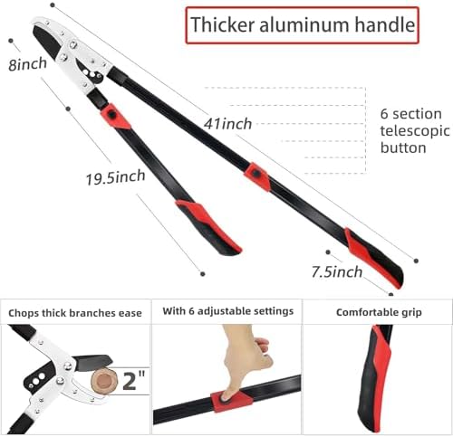 Loppers Branch Cutter Heavy Duty Tree Trimmer with Compound Action