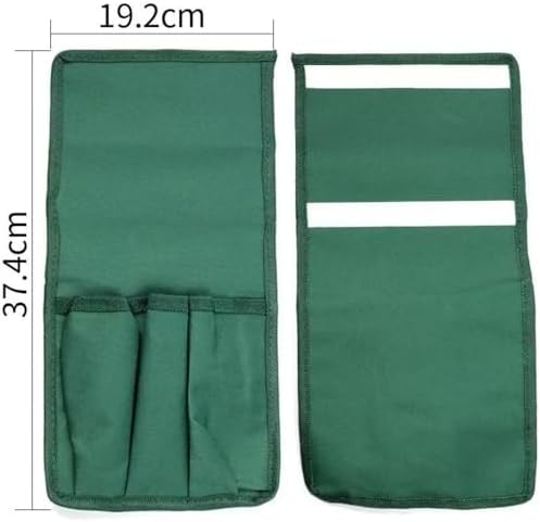 Garden Kneeler Side Bag 2 Pcs – Foldable Oxford Tool Pouch for Garden Kneeler Seat, Portable Gardening Accessories Storage Organizer