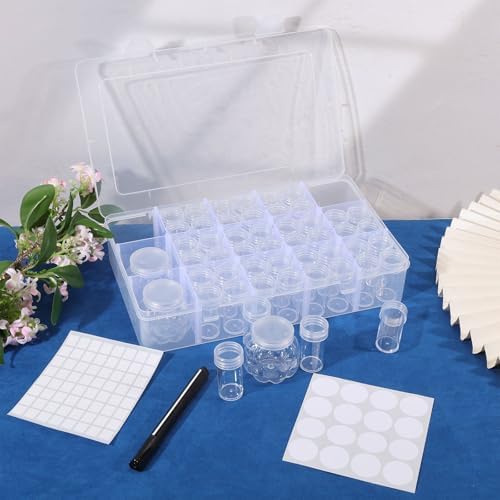 51 Slots Seed Storage Box Seed Organizers and Storage with 3 Pcs Pumpkin Box 48 Pcs Tube Box Write Label Gardening Seeds Keeper Set for Flower Vegetable Plants