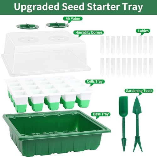 Sondiko Seed Starter Tray with Soft Silicone Cells, 80-Cell Starter Kit