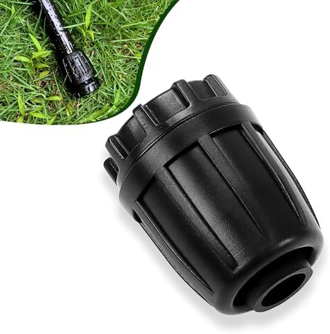 10 Pack 1/2 Inch Drip Irrigation Fittings End Caps for 1/2 Inch Drip Irrigation Tubing (0.52" ID x 0.60"-0.63" OD), Anti-Drop 1/2'' Drip Line Barbed Locked End Plugs Nuts Connectors