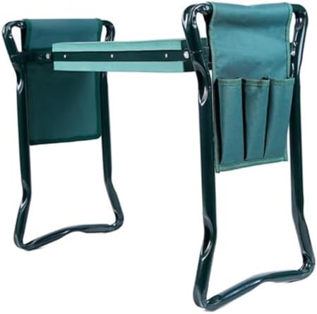 Garden Kneeler Side Bag 2 Pcs – Foldable Oxford Tool Pouch for Garden Kneeler Seat, Portable Gardening Accessories Storage Organizer