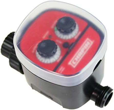 Chapin 41001 Single Zone Water Timer with Water Resistant Construction, Numerous Options for Frequency of Watering/Duration of Watering Settings and up to 116 PSI, Red/Black