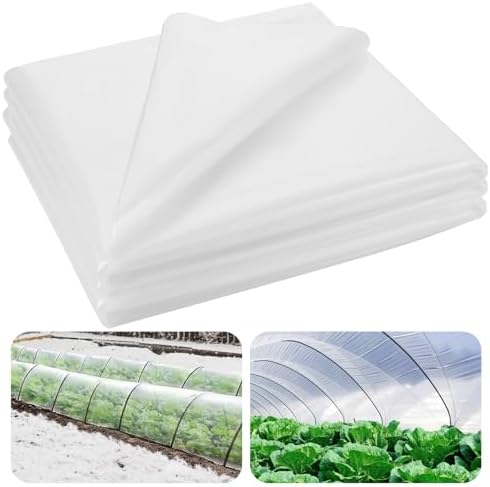 10 x 50 ft Greenhouse Cover Plastic Sheeting for Outdoor Plants