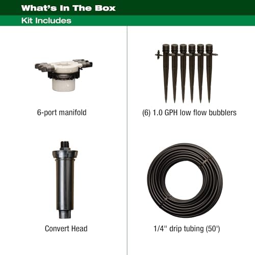 Rain Bird CNV182MBS Drip Irrigation Kit, 1/4"