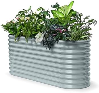 30" Extra Tall Raised Garden Bed, 6x2x2.5 ft Galvanized Planter Box