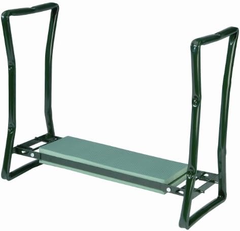 Bosmere N470 Foldable Kneeler and Garden Seat, Gardening Bench Chair with Thick Foam Pad, Metal Frame Holds Up To 250 Pounds