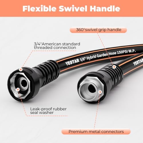 Garden Hose 25 ft x 5/8",Heavy Duty Water Hose