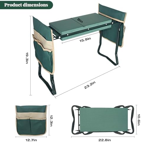 RAIN SPIRIT Garden Kneeler and Seat Gifts Foldable Gardening Stool