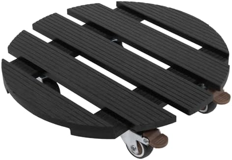 Plant Caddy with Wheels Heavy Duty, 12 Inch WPC Rolling Plant Stand