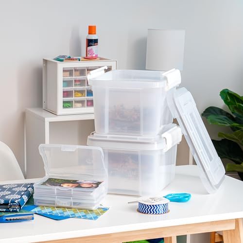 IRIS USA Photo Storage Box |Made in USA| 7 Cases - Clear