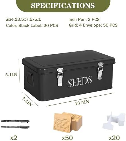 Ecopark Seed Storage Box, Professional All-in-one Kit