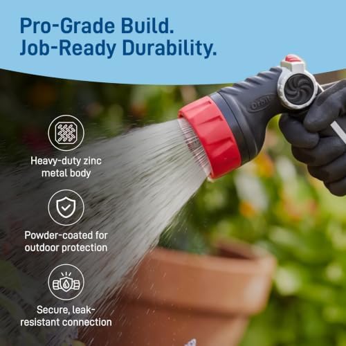 Orbit Pro Series 8-Pattern Thumb Control Hose Nozzle Sprayer - 26812